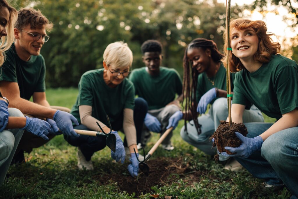 Focus Foundation Tree Planting Group Volunteers Image
