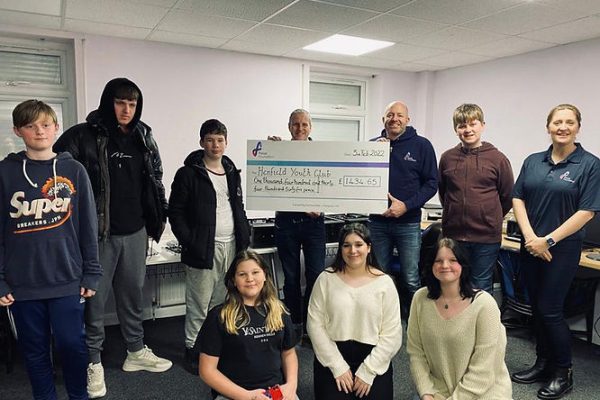 image Henfield youth club cheque presentation